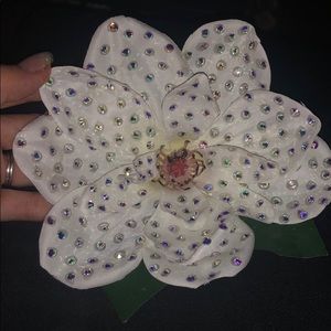 NicCoCo Creations flower fascinator Swarovski